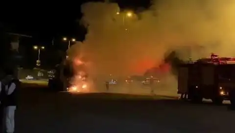 Zonguldak'ta Seyir Halindeki TIR Korkunç Bir Yangınla Alev Aldı