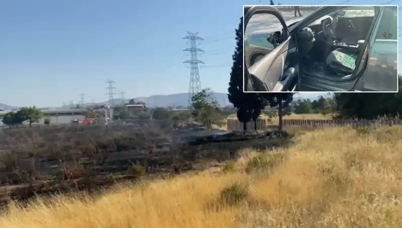 İzmir'de Otluk Alanda Çıkan Yangın AVM Otoparkına Sıçradı!