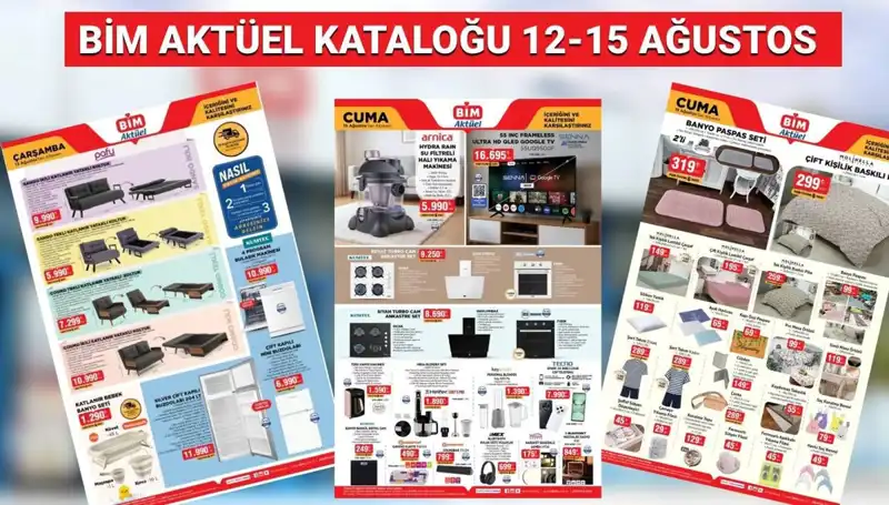 BİM'in 12-15 Ağustos Aktüel Kataloğu: Akıllı Alışveriş Fırsatları Kapıda!