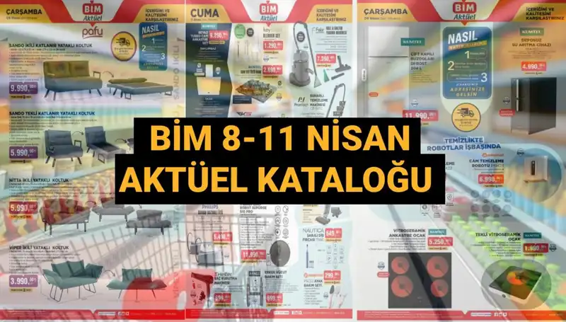 BİM'in 8-11 Nisan Aktüel Kataloğunda Kaçırılmayacak Fırsatlar!