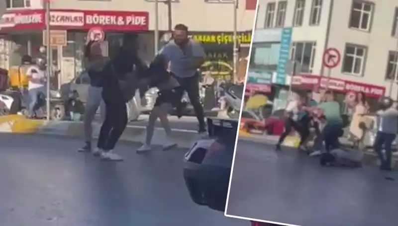 Esenyurt’ta Motosikletli İki Kadına Uygulanan Şiddet İnanılmaz!