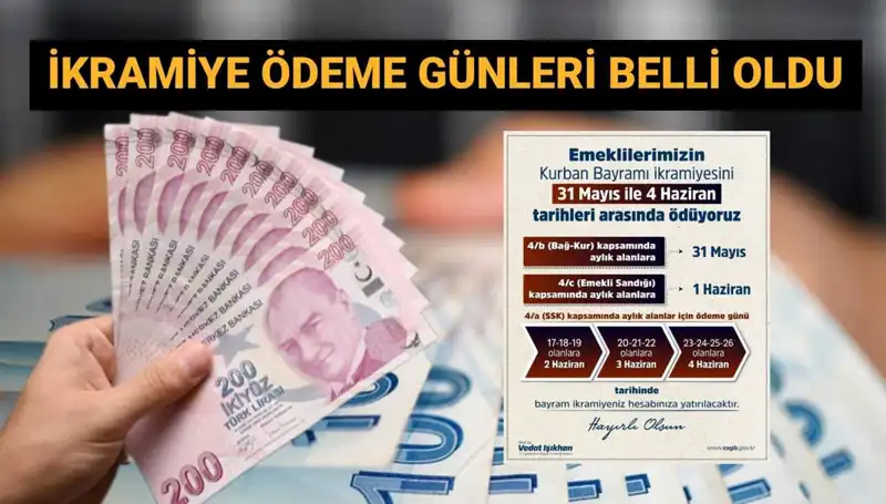 Emekli Bayram İkramiyeleri İçin Tarihler Belli Oldu!