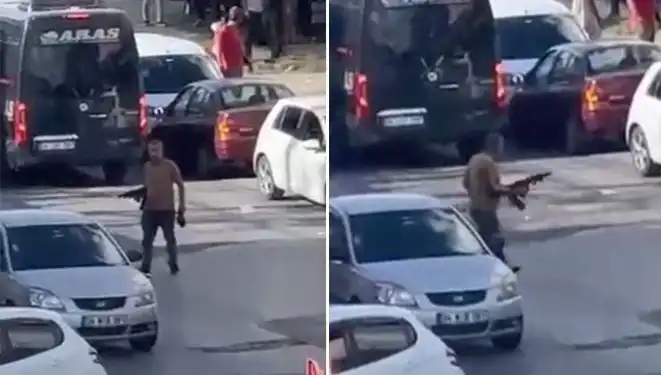 Başakşehir'de Pompalı Tüfekle Yolu Kapatan Kişi Panik Yarattı!